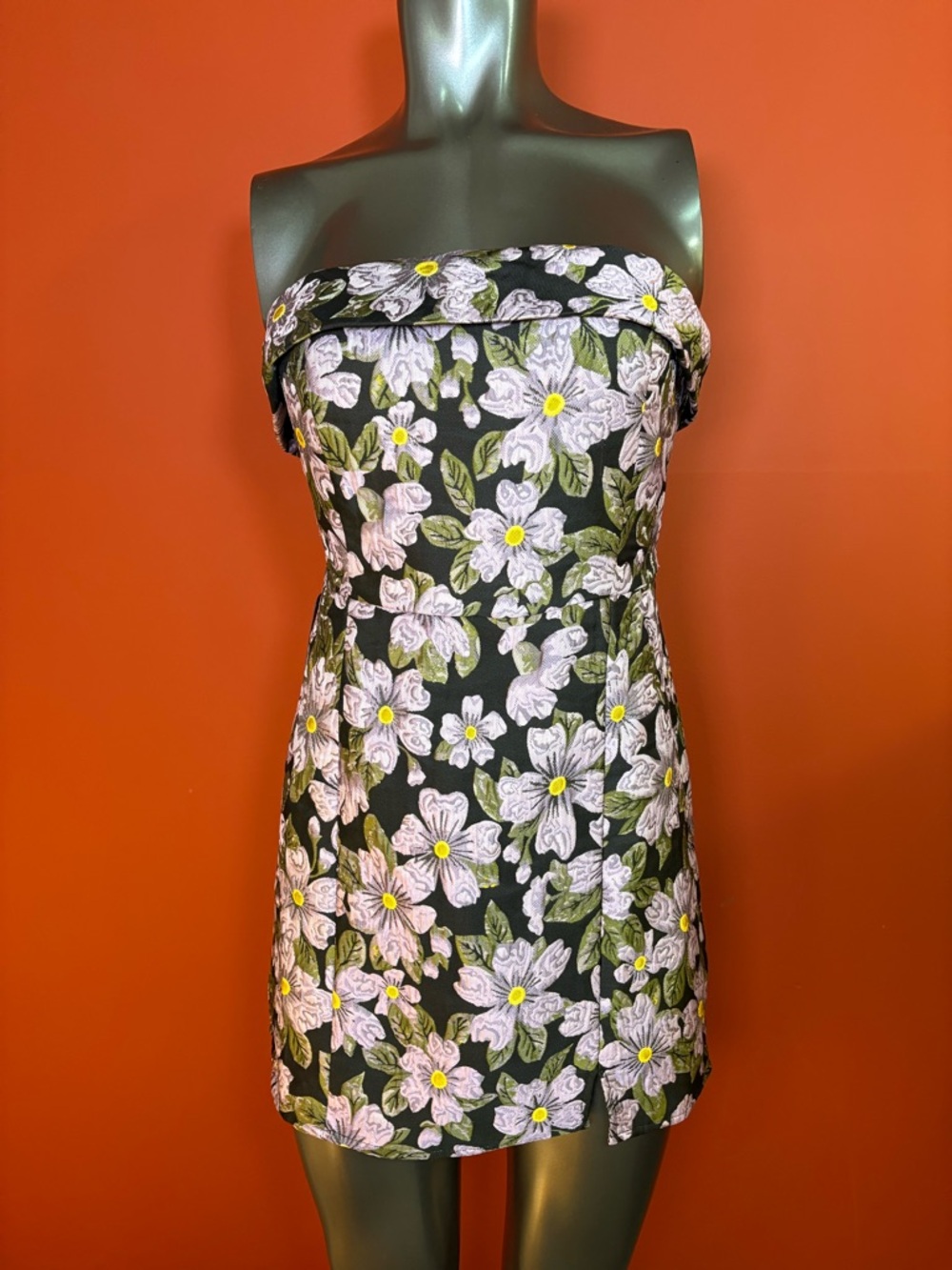 Lulu's Darling Sensation Black Floral Jacquard Mini Dress